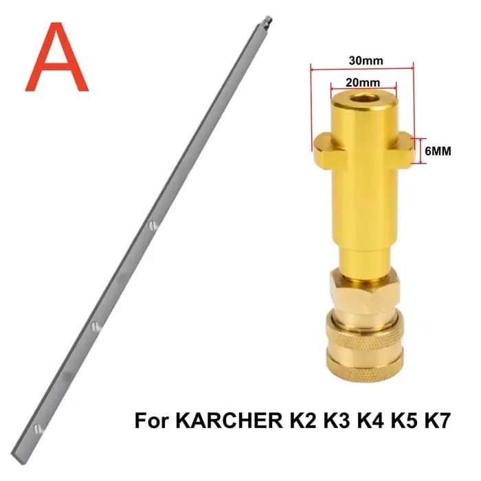 Kit d'outils de nettoyage de condensateur de radiateur sans retrait de réservoir d'eau de voiture nettoyeur haute pression pour Karcher LAVOR STIHLE AR Greenworks