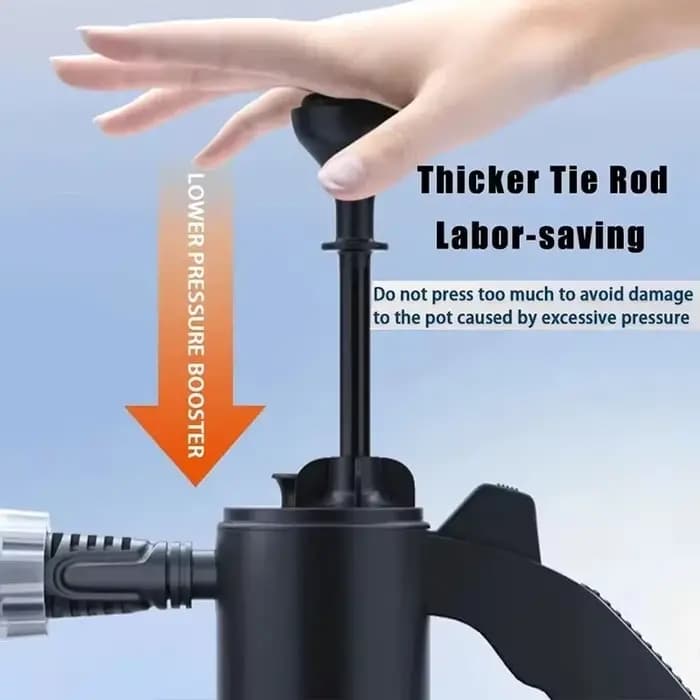 HOMEFISH Pulvérisateur de mousse pneumatique portatif 2L pour lavage de voiture