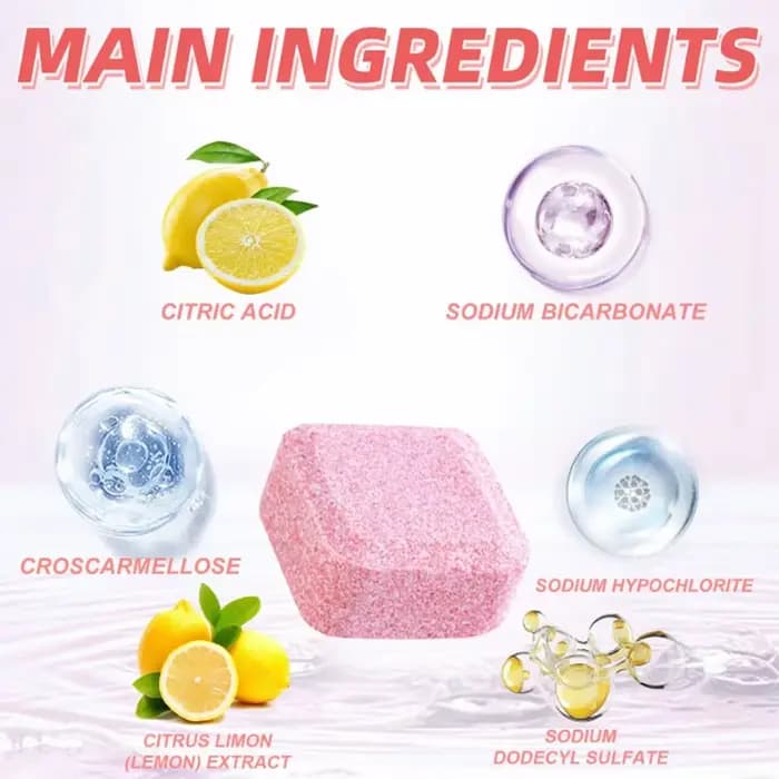 Tablettes effervescentes pour le nettoyage des toilettes