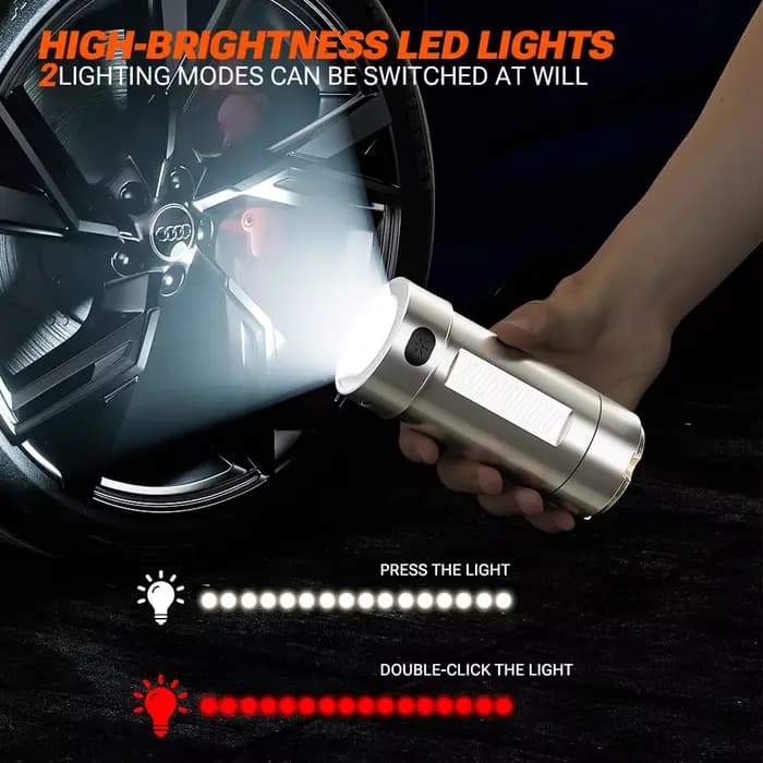 Nouvel aspirateur de voiture portable SZUK, mini souffleur, machine de nettoyage multi-usages avec lumière LED, aspirateur sans fil puissant