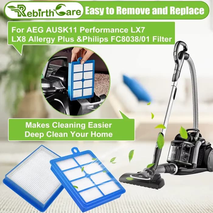 Filtre LX7 pour aspirateur AEG LX8 LX9 VX6 VX9 AEF12
