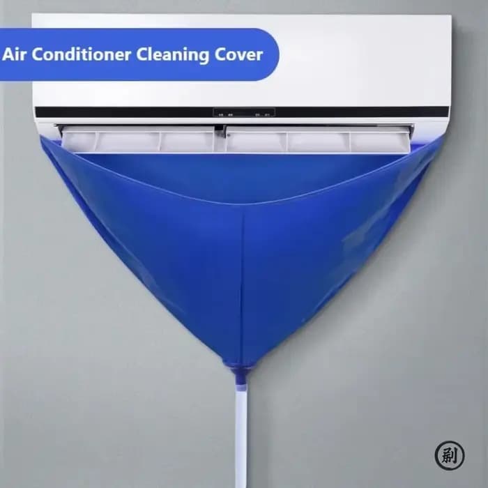 100cm épaissi nettoyant climatisation nettoyage couverture sac PVC avec tuyau d'eau maison 1-1.5P fendu suspendu climatiseur outils