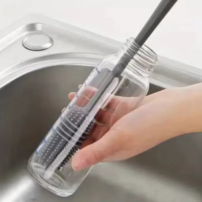 Brosse de nettoyage de verre de bouteille de boisson à Long manche de 28cm