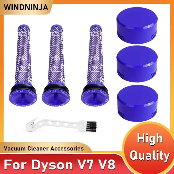 Pré-filtre et post-filtre de remplacement pour aspirateurs sans fil Dyson V7 V8