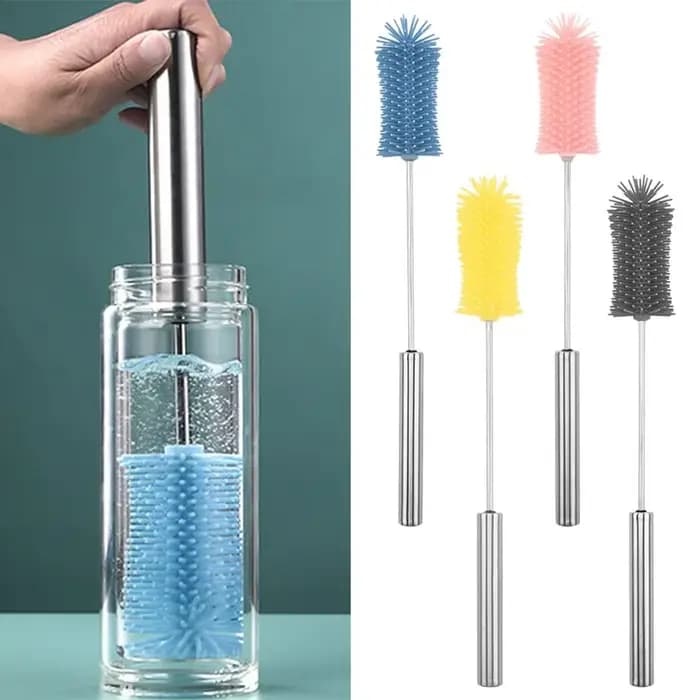 Brosse de nettoyage semi-automatique rotative pour tasses