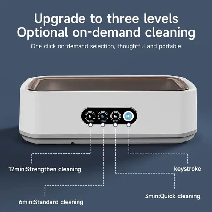 Nettoyeur à ultrasons de grande capacité réglable de 650 ml