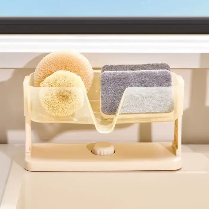 Support de rangement pour évier de cuisine à ventouse