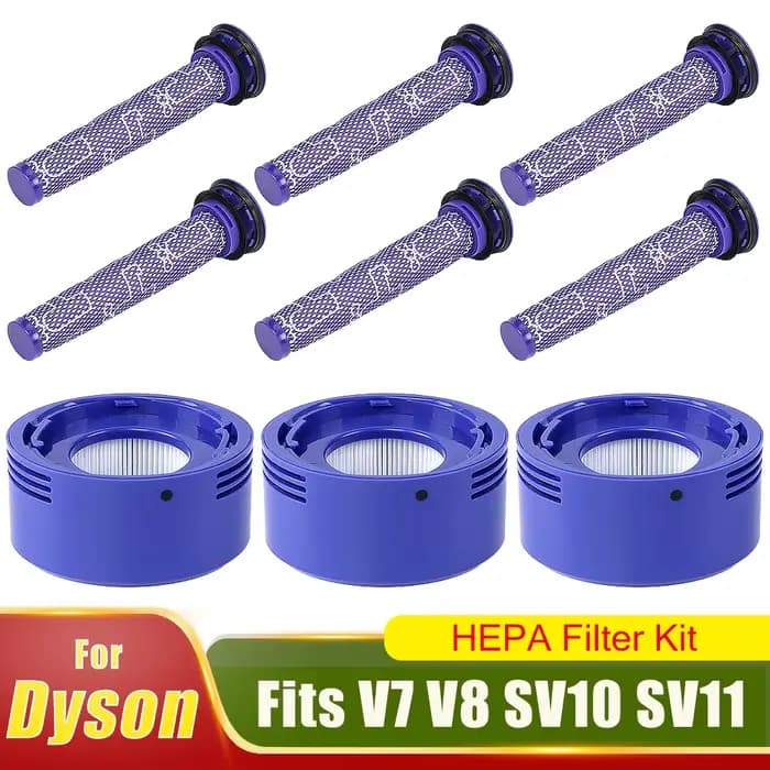 Filtres HEPA pour aspirateur Dyson V7 V8 SV10 SV11