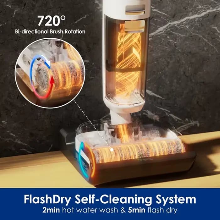 Brosse pour Tineco Floor One S6 Switch/S6 Stretch/S7 extensible sans fil humide sec aspirateur rouleau