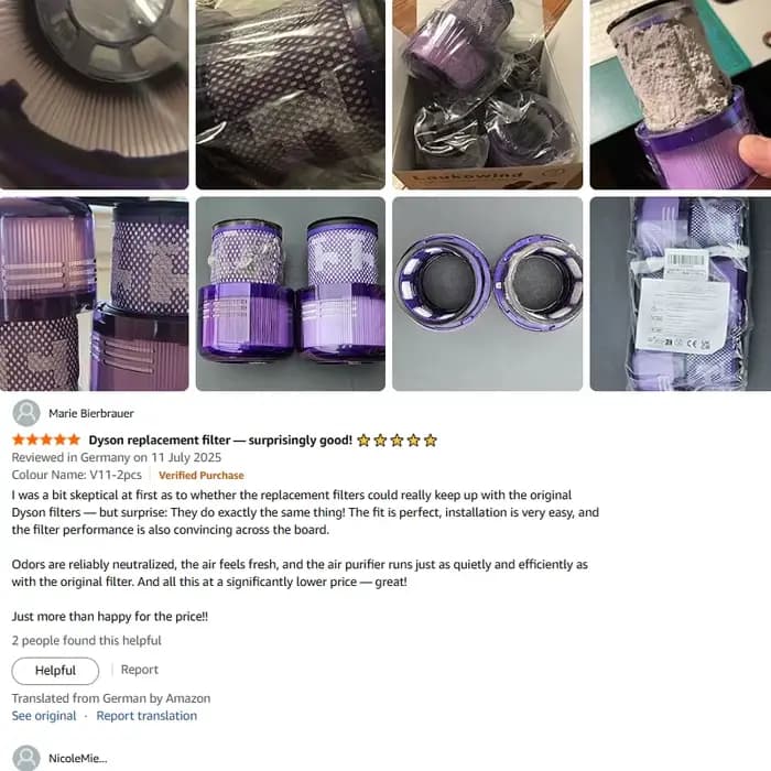 1-4 pièces filtres pour Dyson V12 détecter mince