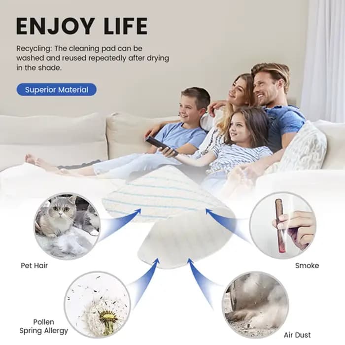 Serpillière en microcarence pour ECOVACS DEEBOT OZMO T8 / T8 +/ T8 AIVI/ N8/ N8 Pro/ N8 Pro + Robot Aspirateur