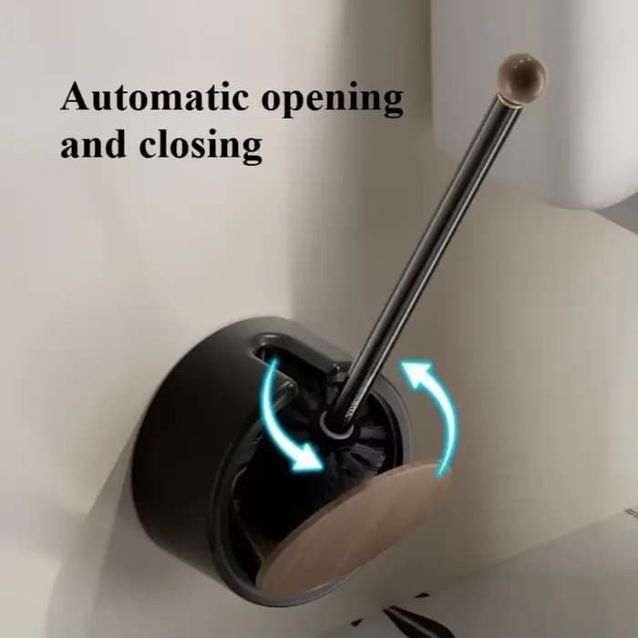 Brosse de toilette murale sans poinçonnage