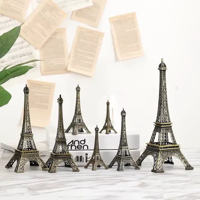 Tour Eiffel de Paris en Bronze, artisanat en métal, accessoires de décoration pour la maison, Figurine, modèle Souvenir, Design d'intérieur de la maison