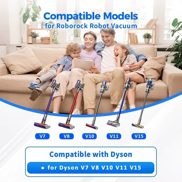 Petite roue pour aspirateur Dyson V6 V7 V8 V10 V11 V15, tête de brosse à rouleau souple, roues endommagées, pièces de rechange