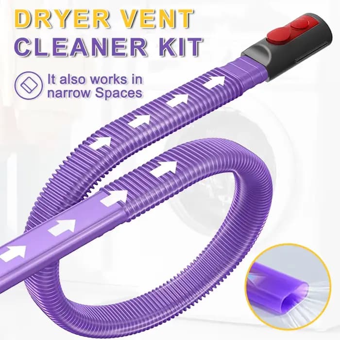 Tuyau d'accessoires pour aspirateur anti-peluches pour évent de sèche-linge