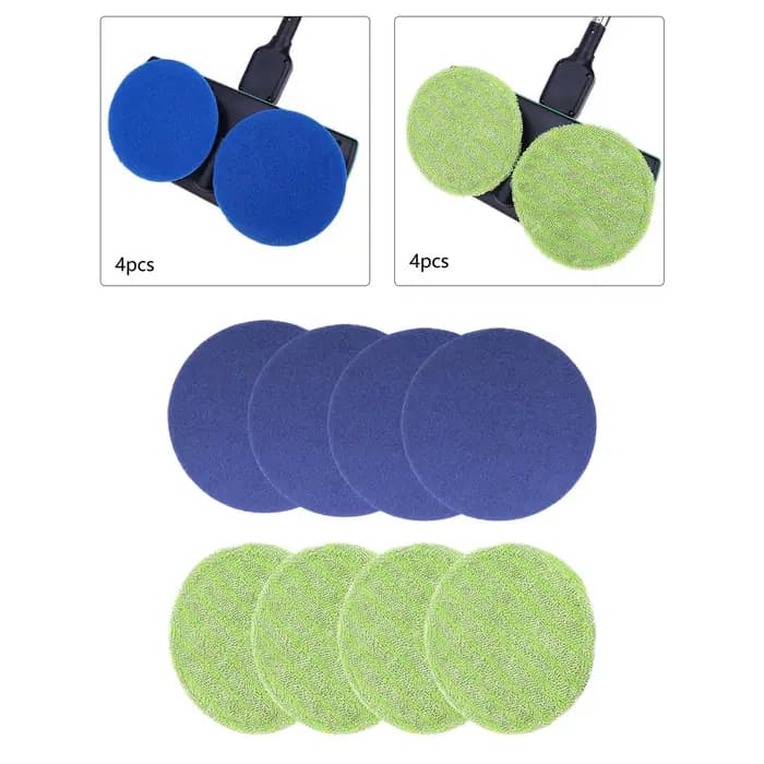 Tampons de vadrouille ronds de 6