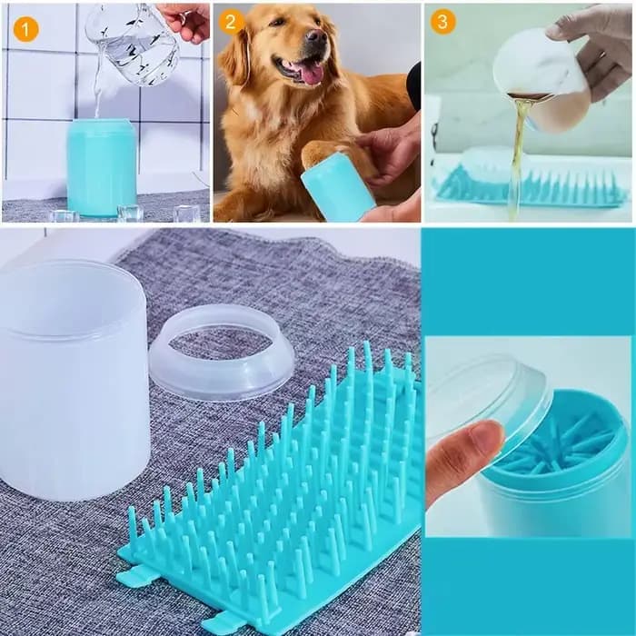 Brosse multifonctionnelle pour nettoyer les pattes d'animaux