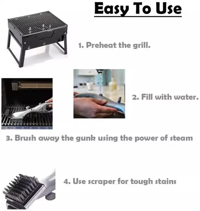 Brosses de nettoyage à vapeur pour gril de Barbecue