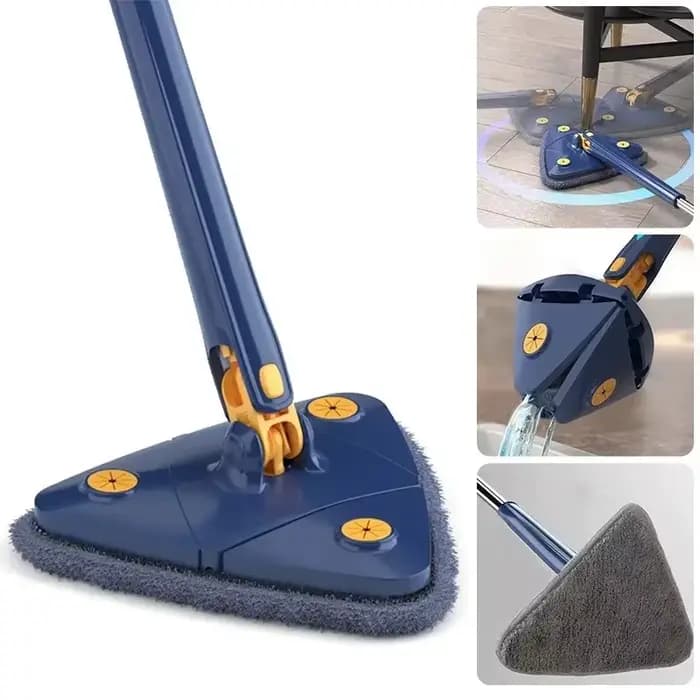 360 nouvelle vadrouille triangulaire rotative extensible réglable 110 Cm