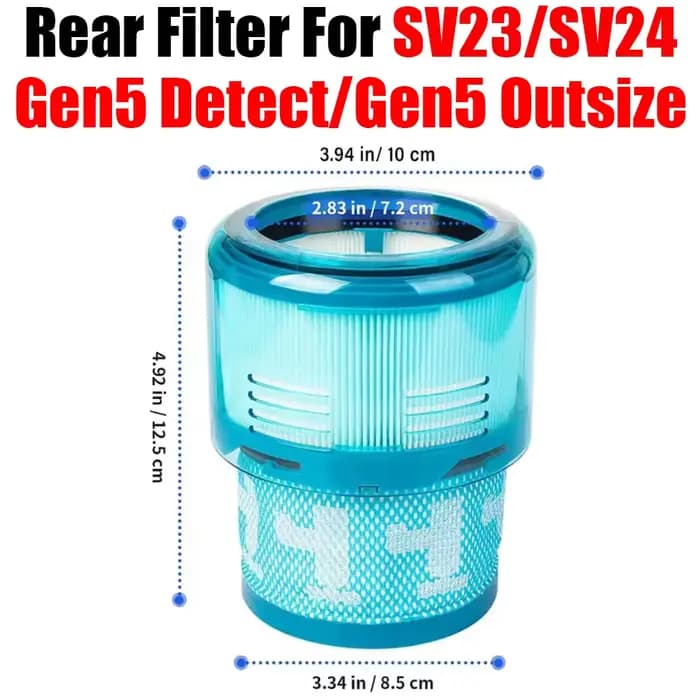 Accessoires de filtre arrière pour aspirateur Dyson Gen5 Detect