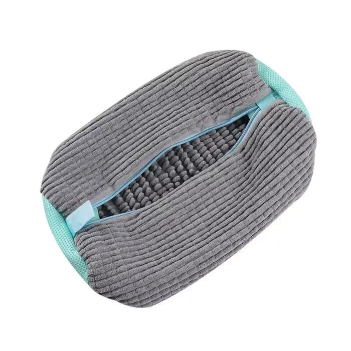Fibre Fluffy 360 ° Sac de lavage de chaussures Surround Cleaning - Sac à linge réutilisable