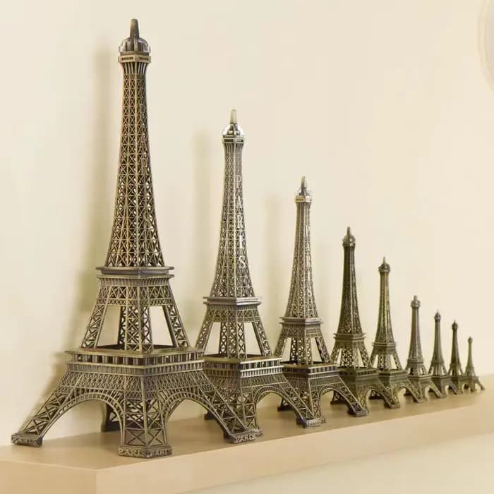 Tour Eiffel de Paris en Bronze, artisanat en métal, accessoires de décoration pour la maison, Figurine, modèle Souvenir, Design d'intérieur de la maison