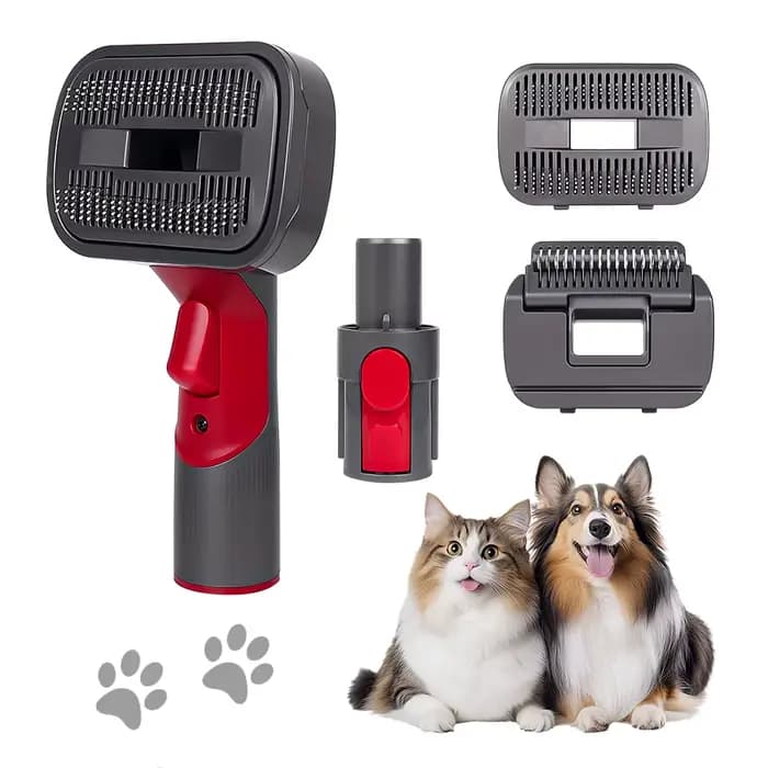 Kit de brosse sous vide 2 en 1 pour poils de chien