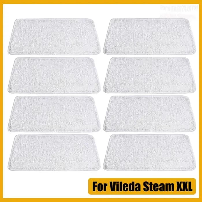 Tampons de nettoyage en profondeur réutilisables de remplacement lavables pour Vileda Steam XXL/PlusXXL