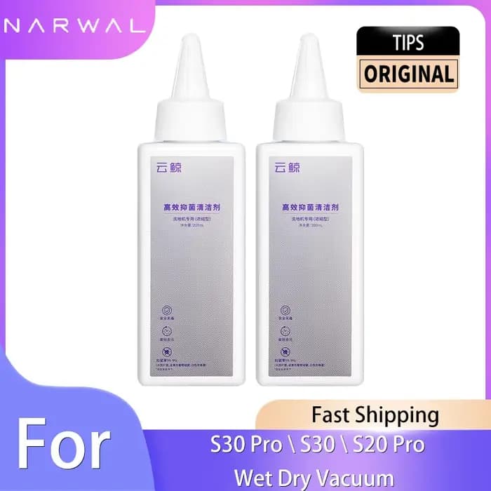 Solution de nettoyage de sol originale Narwal pour détergent sous vide sec et humide S30 Pro \ S30 \ S20 Pro (200 ml)