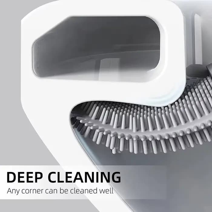 Brosse de toilette anti-fuite d'eau avec base en Silicone