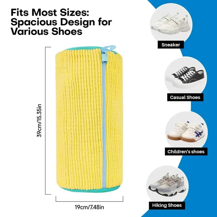 Sacs de nettoyage de chaussures réutilisables pour lave-linge et sèche-linge
