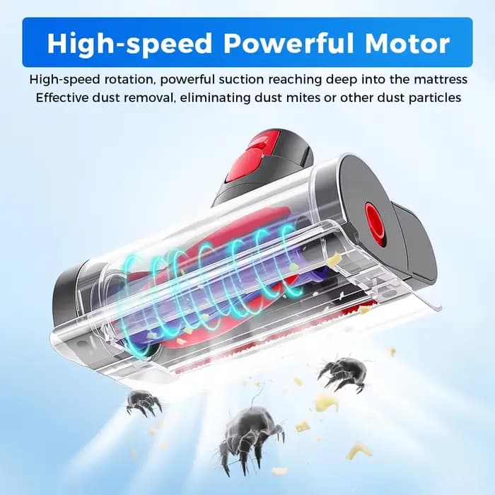 Tête d'aspiration anti-acariens pour aspirateurs Dyson V7 V8 V10 V11 V15 SV10 SV12 SV14 – Pièce de rechange pour l'élimination des acariens