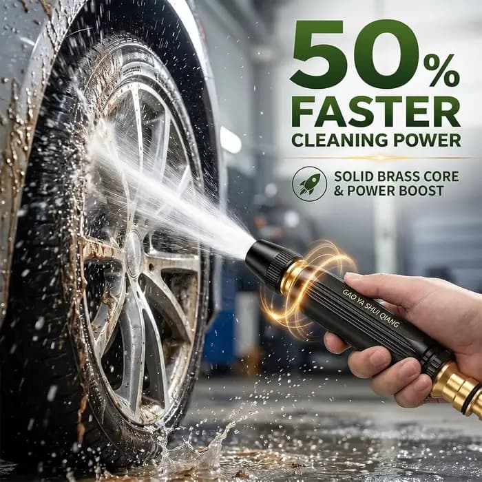 Pistolet à eau haute pression PowerJet 3000 PSI avec buse 5-en-1