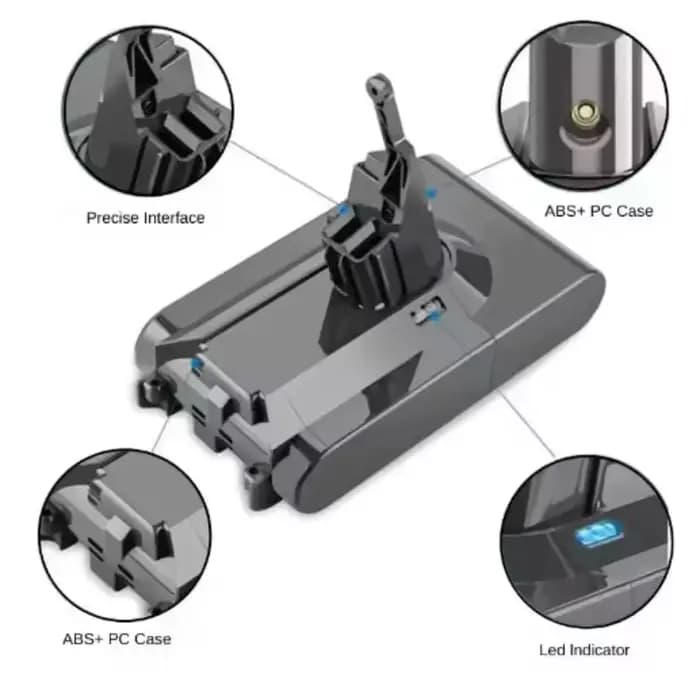 2025 pour Dyson V8 21.6V 38000mAh batterie de remplacement