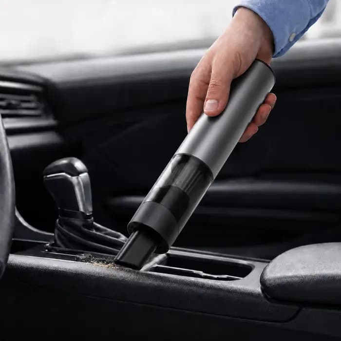 Mini aspirateur à main sans fil avec corps en alliage d'aluminium