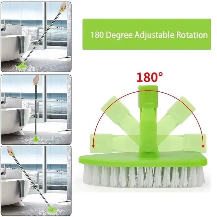 Brosse de Sol Multifonctionnelle Rétractable, Triangulaire, pour la Famille