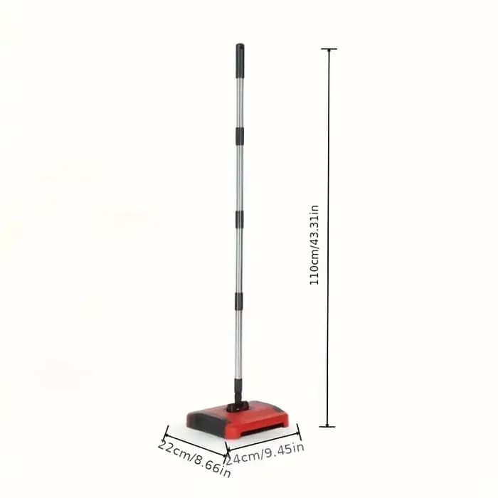 Nettoyeur de tapis manuel avec brosse à rouleau poussoir