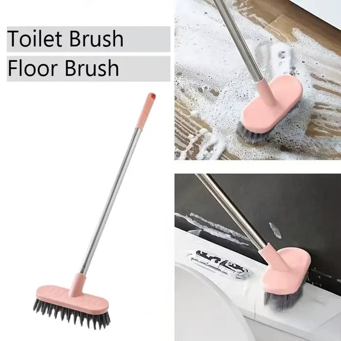 La brosse de toilette à long manche est idéale pour nettoyer la salle de bain. Sa poils robustes éliminent efficacement les taches tenaces