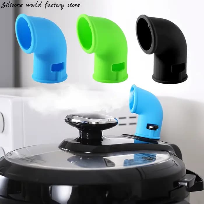 Accessoires de valve de décharge de vapeur rotative à 360° en silicone pour autocuiseur
