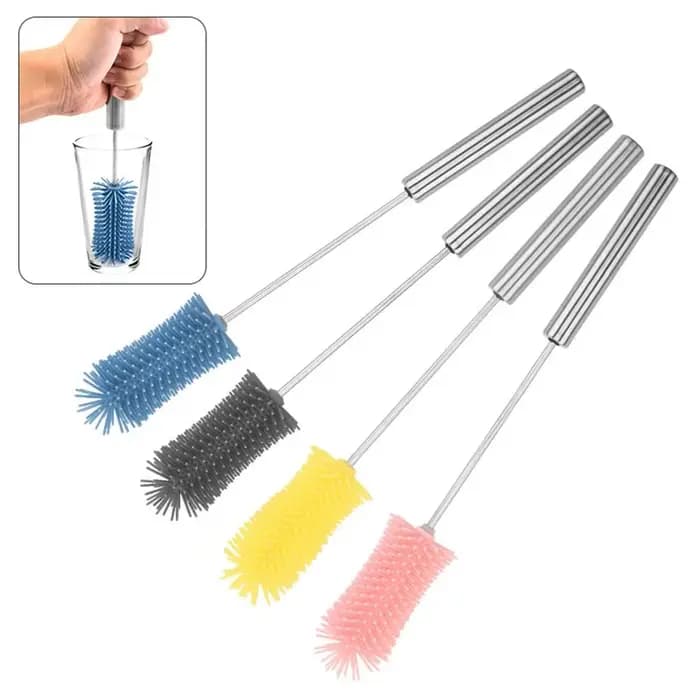 Brosse de nettoyage semi-automatique rotative pour tasses