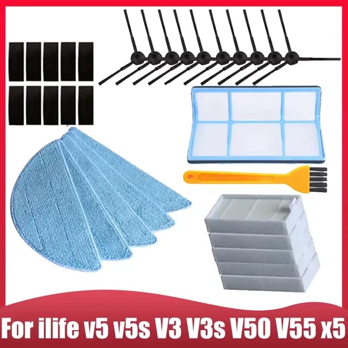 Pièces de rechange pour aspirateur robot iLife v5 v5s V3 V3s v5pro V50 V55 x5