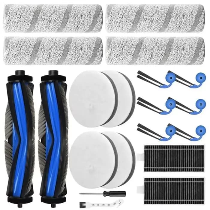 Kit d'accessoires A63Z pour Ecovacs Deebot X11 Omnicyclone (20 pièces) - Brosse latérale principale
