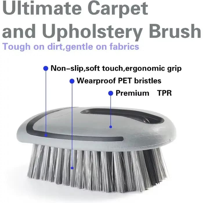 Brosse de nettoyage pour tapis et tissus d'ameublement