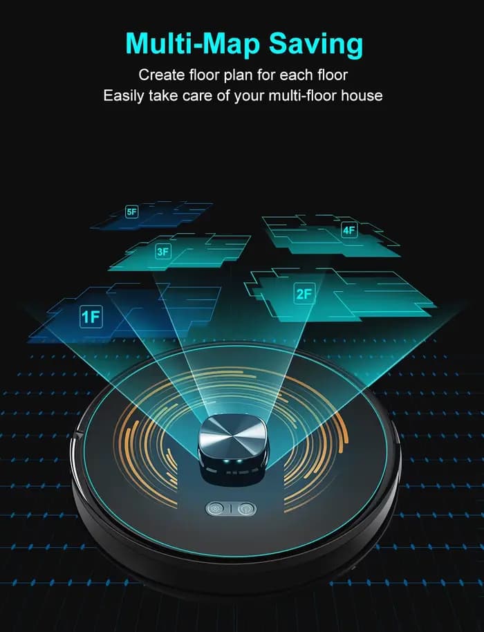 (code promo: AA2000)Robot aspirateur ABIR K30 à vidage automatique S6