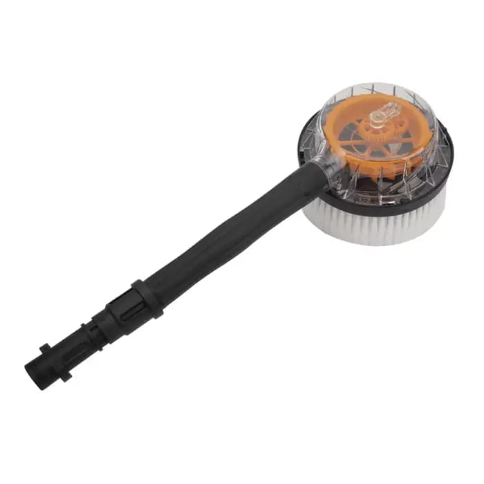 Brosse ronde rotative, nettoyage à l'eau