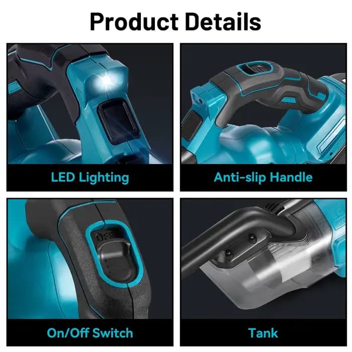 Makita – aspirateur électrique portatif sans fil