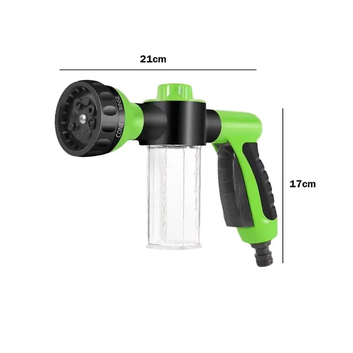 Pistolet à mousse haute pression 8 en 1 avec distributeur de savon pour lavage de voiture