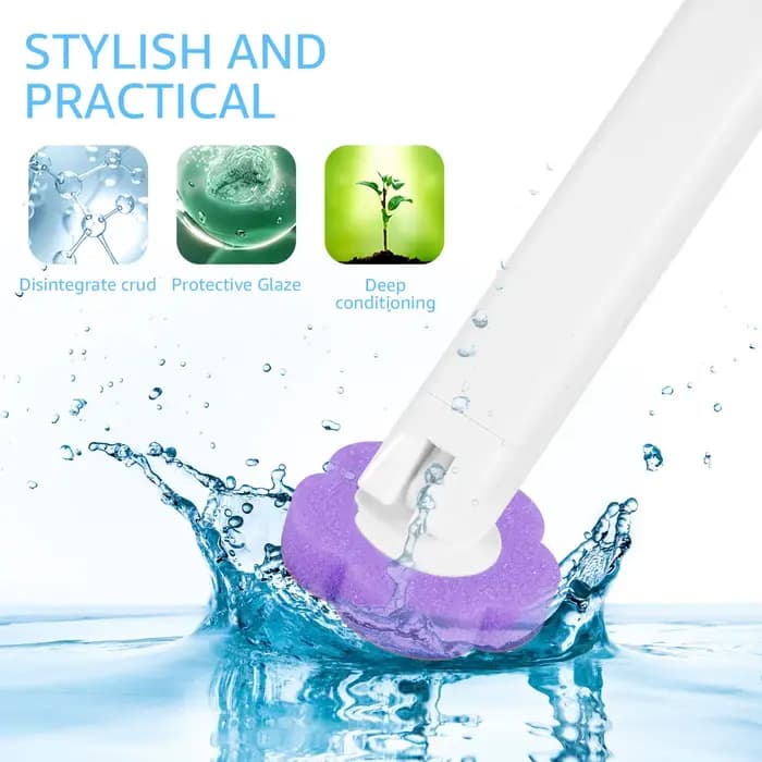Kit de nettoyage de tête de rechange jetable pour brosse de toilette