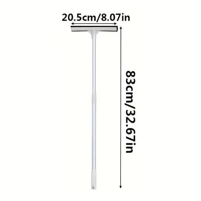 Nettoyeur de vitres double face 2-en-1 avec manche télescopique
