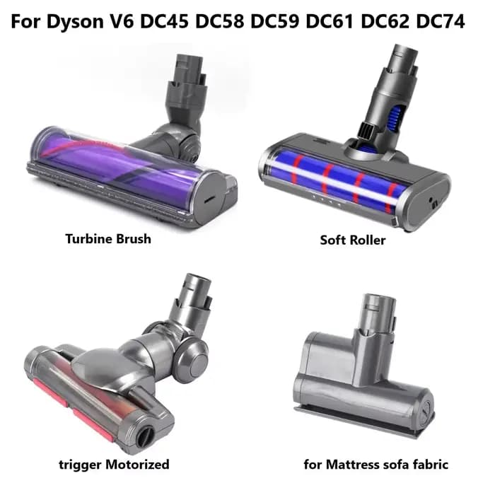 Tête de brosse pour aspirateur Dyson V6 DC45 DC58 DC59 DC61 DC62 DC74